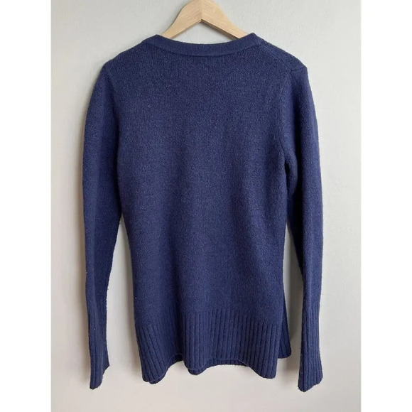 UGG Navy Blue Tinley Wrap Sweater Size Small Stretch Women’s - Picture 2 of 8